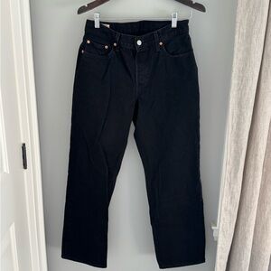 Levi’s 501 ’90s Jeans - Black - Mid-Rise Straight Leg - 28x30 - Like New